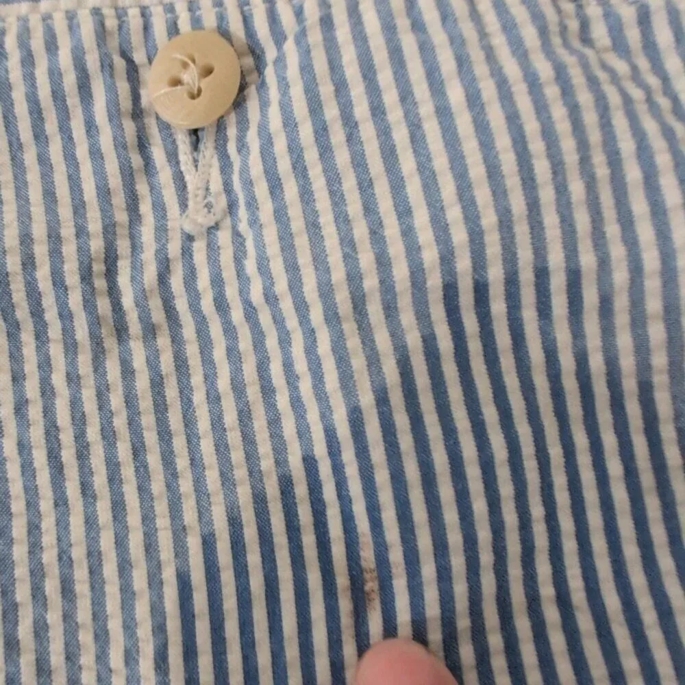 Polo Ralph Lauren Seersucker Stripe Shorts Mens Size 42 Blue Preppy Casual